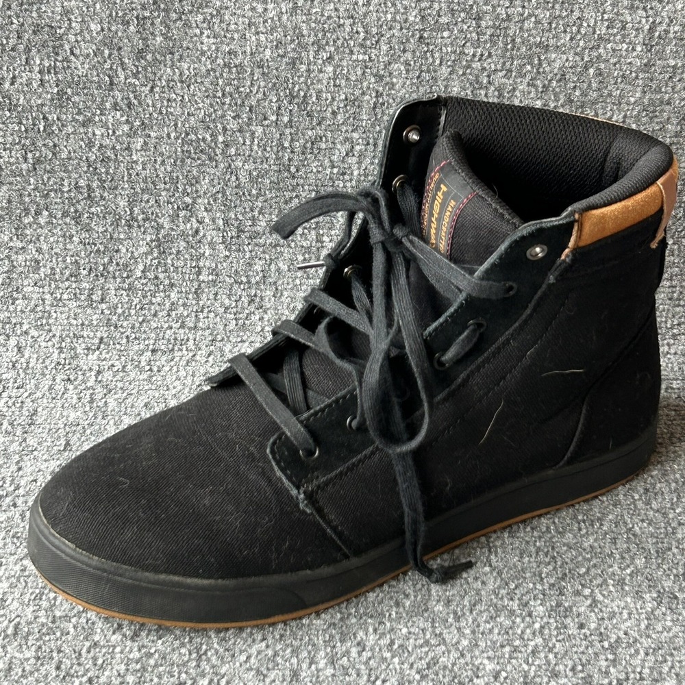 Highway 21 Shoes Men's 10 Black AXLE High Top Motorcycle Street Footwear